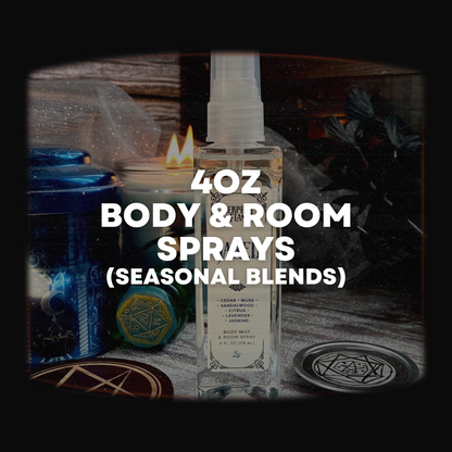 4oz Room & Body Sprays - Seasonal Blends