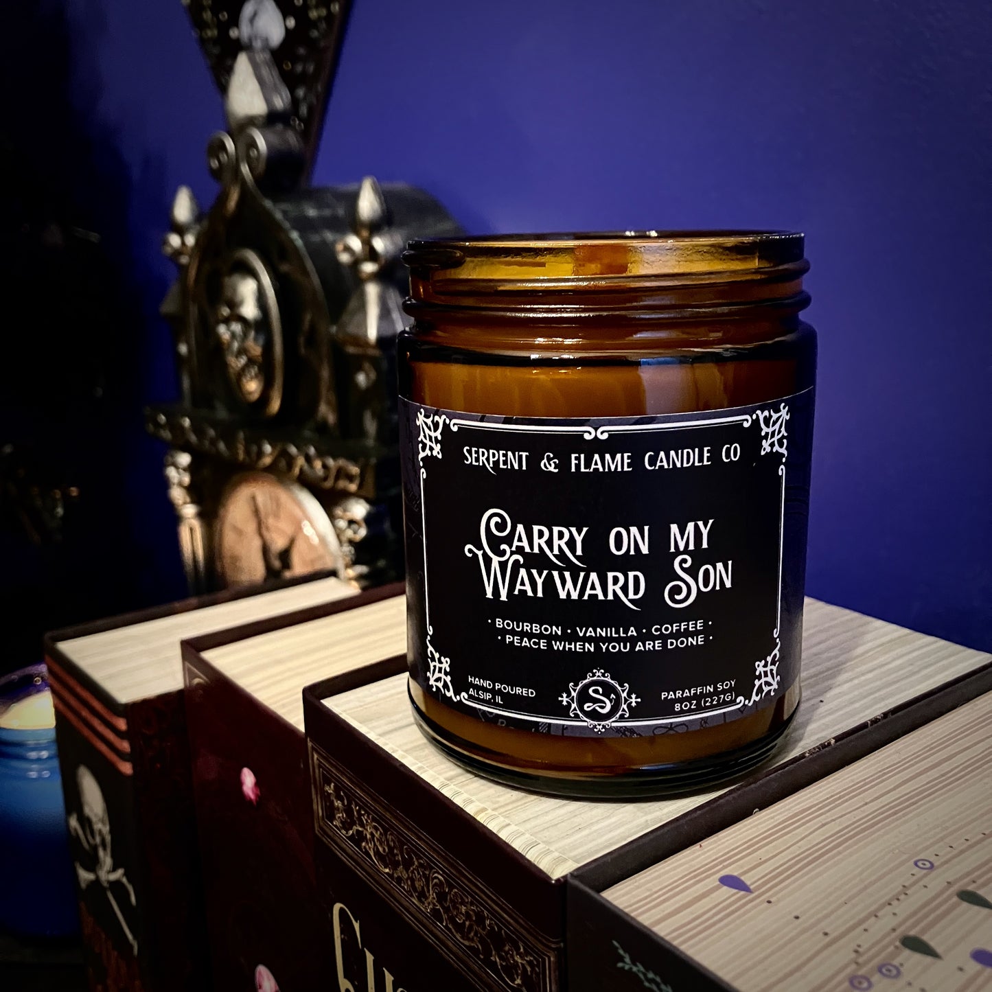 Carry On My Wayward Son Candle, Bourbon Vanilla Coffee