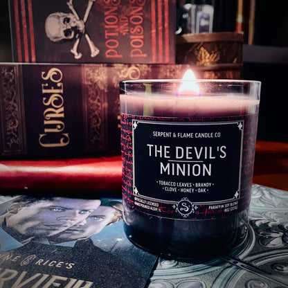 Devil's Minion Candle, Tobacco Leaf Brandy Clove