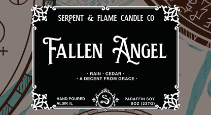 Fallen Angel Candle, Rain Cedar