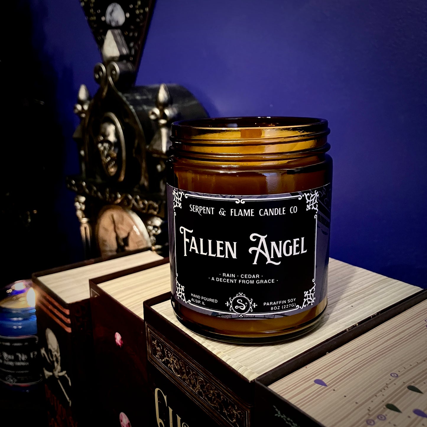 Fallen Angel Candle, Rain Cedar