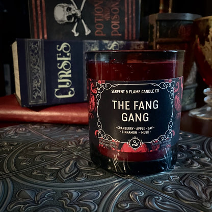 The Fang Gang Candle, Cranberry Apple Cinnamon