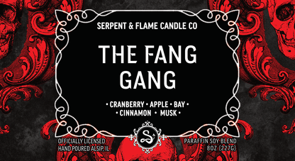 The Fang Gang Candle, Cranberry Apple Cinnamon