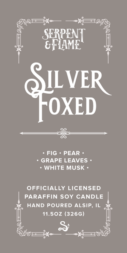 Silver Foxed, Fig Pear Grape Leaves