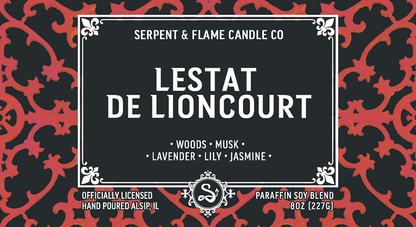 Lestat De Lioncourt Candle, Woods Musk Jasmine