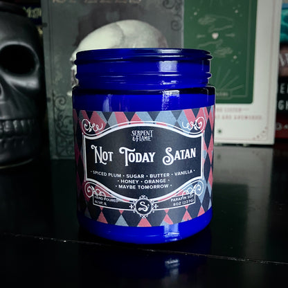 Not Today Satan Candle, Spiced Plum