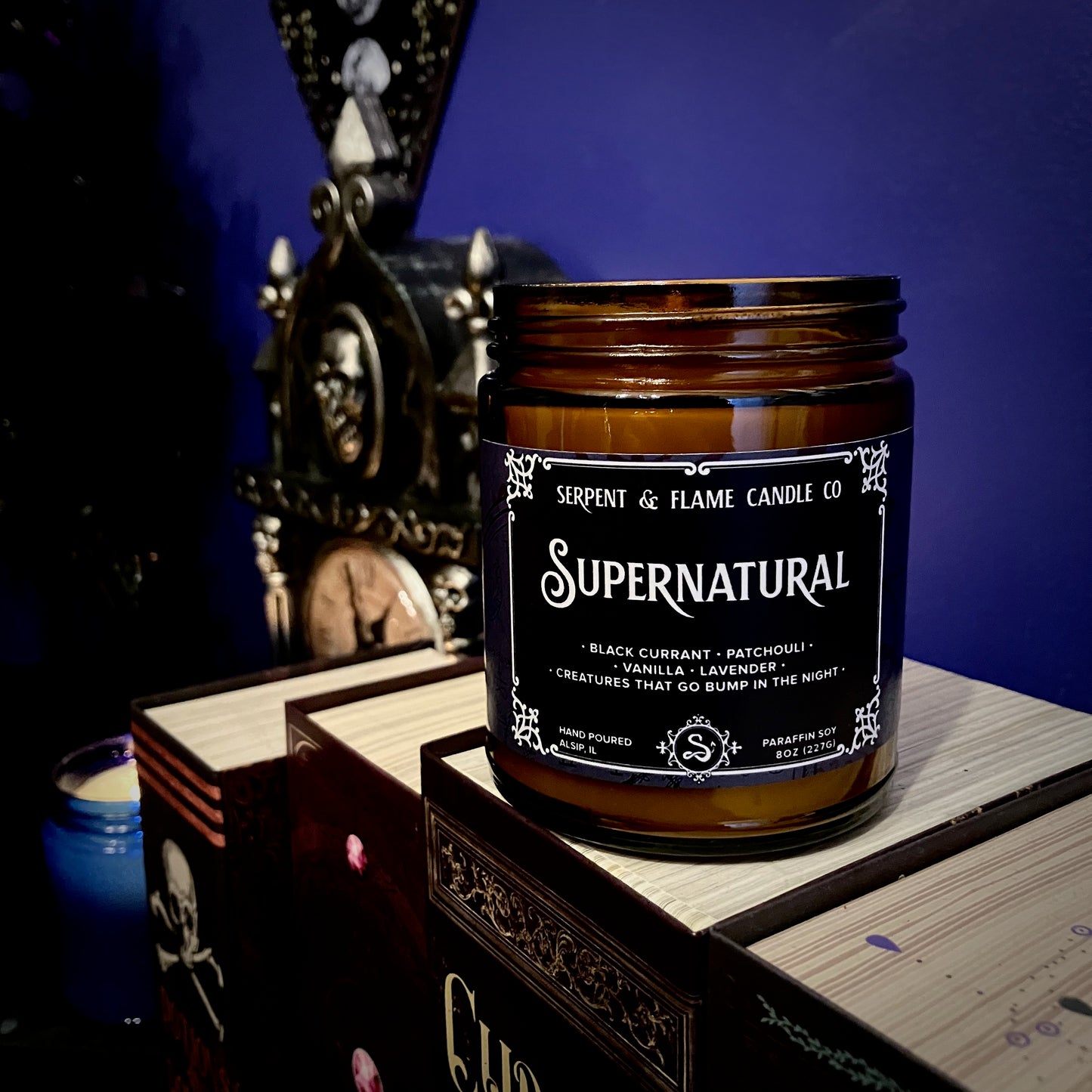 Supernatural Candle, Black Currant Patchouli