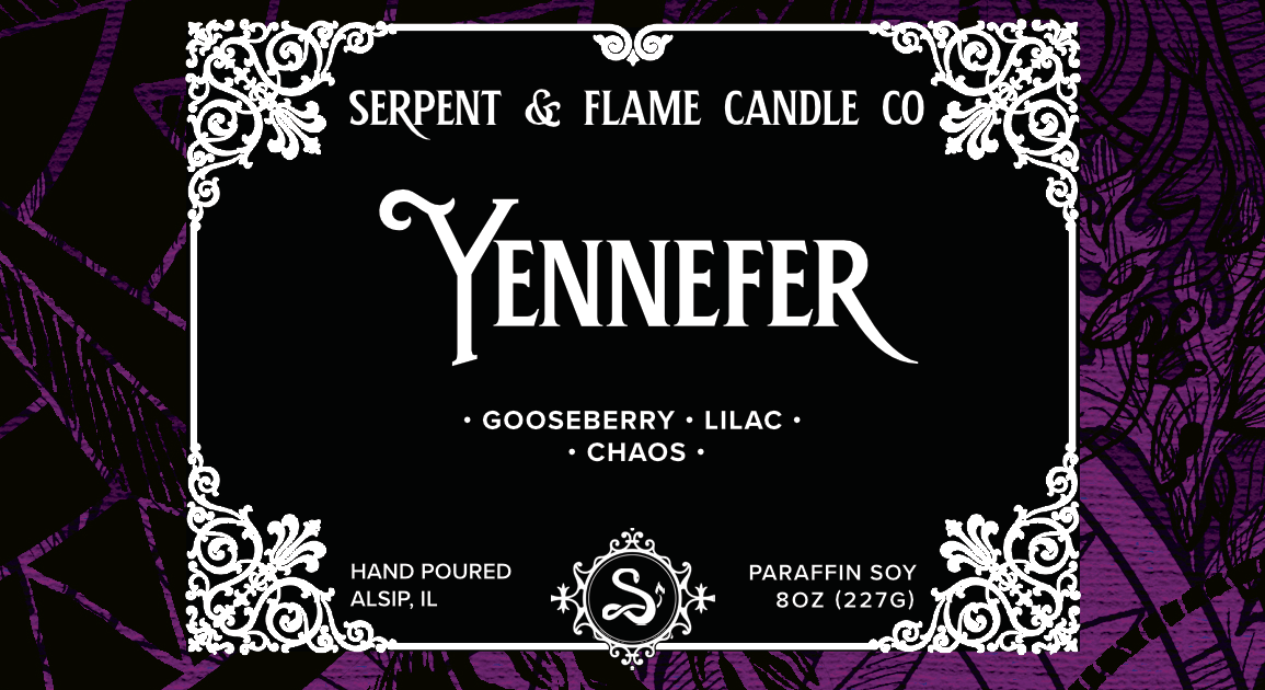 Yennefer Candle, Gooseberry Lilac