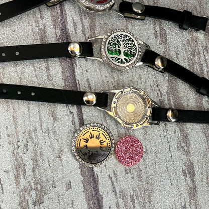 Black Band Diffuser Bracelets